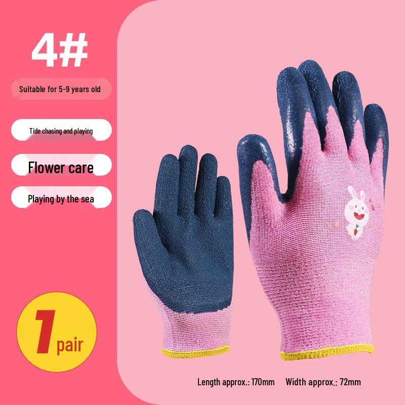 Kids' Nitrile Anti-Puncture Tide-Pooling & Gardening Gloves