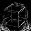 12pcs Clear Acrylic Storage Boxes with Lids for Jewelry Cosmetics Handicrafts Candies Decorative Boxes 4.5cm Jewelrys Organizers