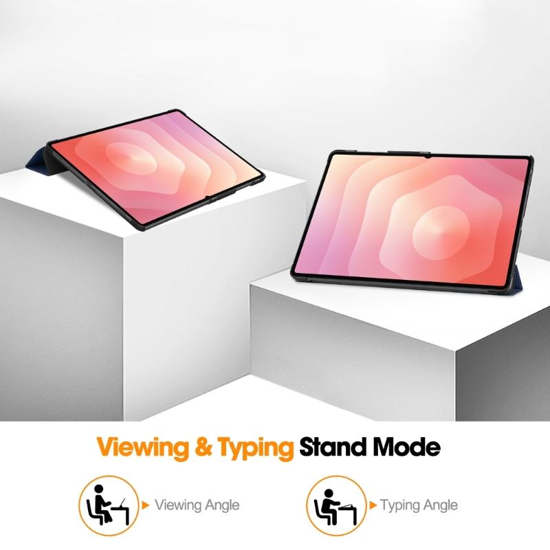 Shockproof Protective Case Stand Case PU Leather Cover with Auto Sleep Wake Magnetic Stand Case for Tab S11 Ultra 14.6inch