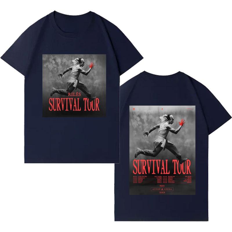 Singer Riles 2026 Harajuku Merch Short Sleeve Top Unisex High Quality pure Cotton Cozy Streetwear Luxury Casual Vintage T Shirt