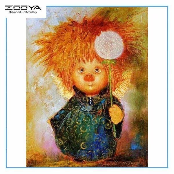 

ZOOYA DIY 3D Алмазная вышивка Крестиком Главная Декор Ангел