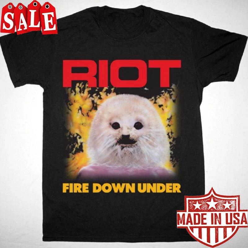 RIOT FIRE DOWN UNDER 1981 T-shirt Cotton For men Women S-5XL Unisex T-Shirt L