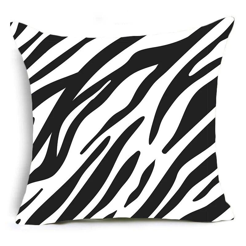 Animal Leopard Snake Zebra Tiger Print Pattern Cushion Cover Home Living Room Sofa Decoration Square Pillow Pillow Cover
