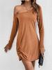 2025 Long Sleeve Loose Solid Colour T-Shirt Casual Elegant And Beautiful Women's Dresses Fashion Summer Dress