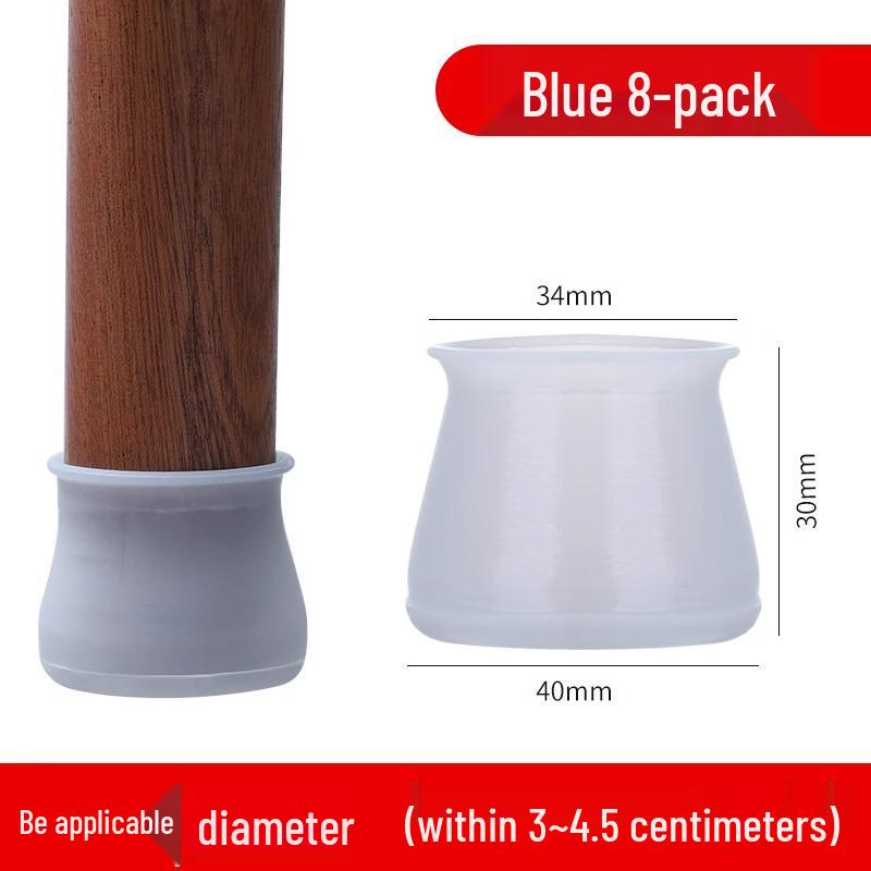 Silikonové protiskluzové návleky na nohy židlí a stolů pro dřevěné podlahy - Tiché, zesílené, podložky odolné proti opotřebení