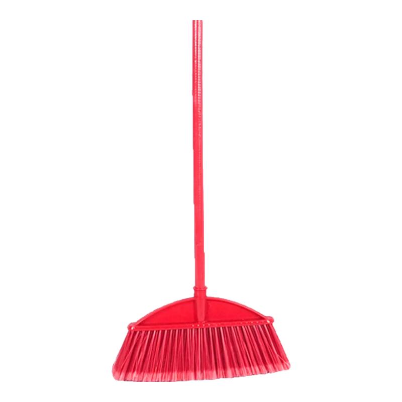 Пластиковая метла Hesidige с жесткой щетиной и деревянной ручкой 35cm Width, 10-Pack