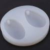 Oval Silicone Jewelry Mould Water Drop Smooth Interior DIY Pendant Mold Round With Hole Time Gem Mold DIY Craft