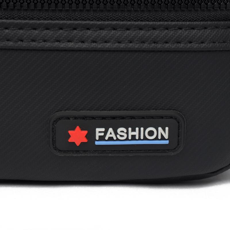 Business Handbag Solid Color Shoulder Bag Large Capacity Men's Commuter Crossbody Bag