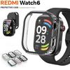 Vidrio Templado+Funda de PC Para Xiaomi Redmi Watch 6 Funda Accesorios Protector de Pantalla Fundas de Reloj Para Redmi Watch 6