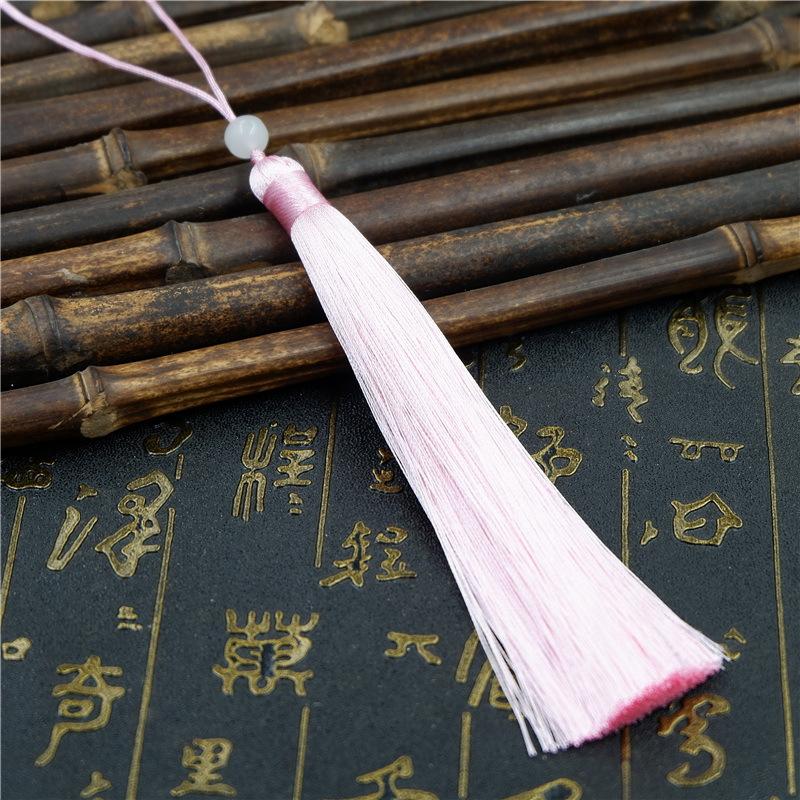 Make Sachet Fringed Ears Long 12Cm Ice Silk Hanging Ears Diy Fan Pendant Hanfu Fringed Accessories Pendant Antique Ears