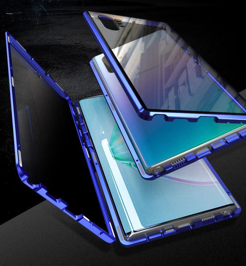 Samsung S25 Ultra Anti-Peep Magnetische Vollabdeckungs-Aluminiumlegierungs-Handyhülle (24 Plus, A55)