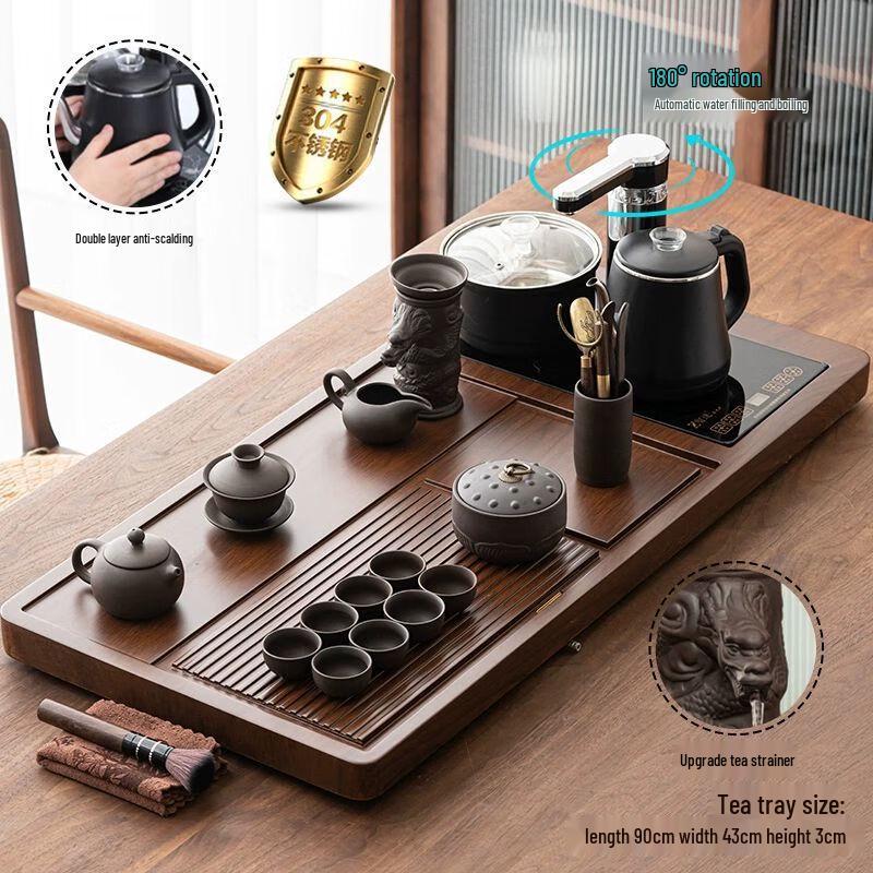 Jiakangming Automatic Kung Fu Tea Set with Integrated Kettle