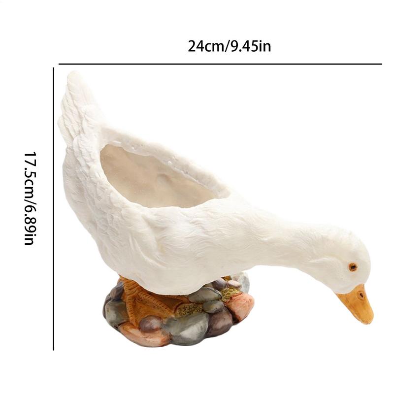Funny Flower Pots Cute Plant Pot Key Storage Tray Decorative Duck Vases for Cactus Farmhouse Home Garden Indoor Outdoor
