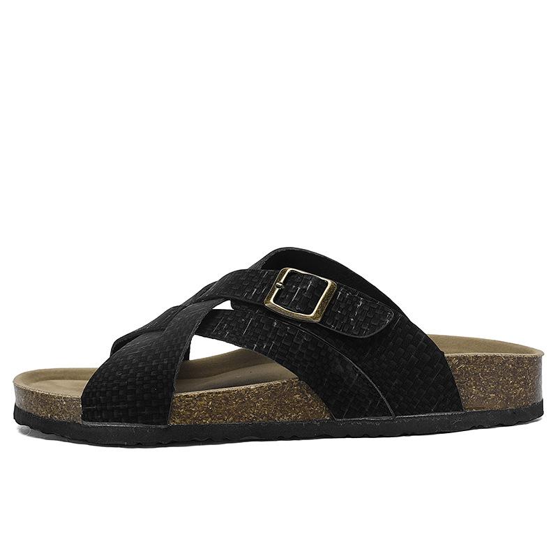 Summer new beach shoes outdoor outing platform men's dual-purpose non-slip sandals men's cork cool slippers