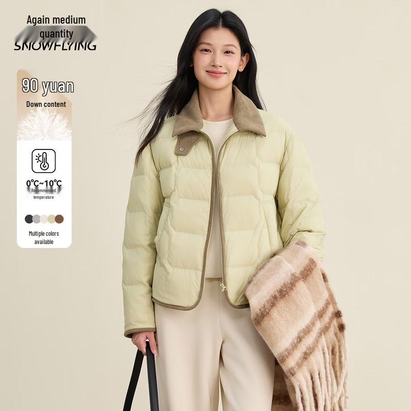 

Xuezhongfei Women s Short Plaid Patchwork Winter Down Jacket 2XL