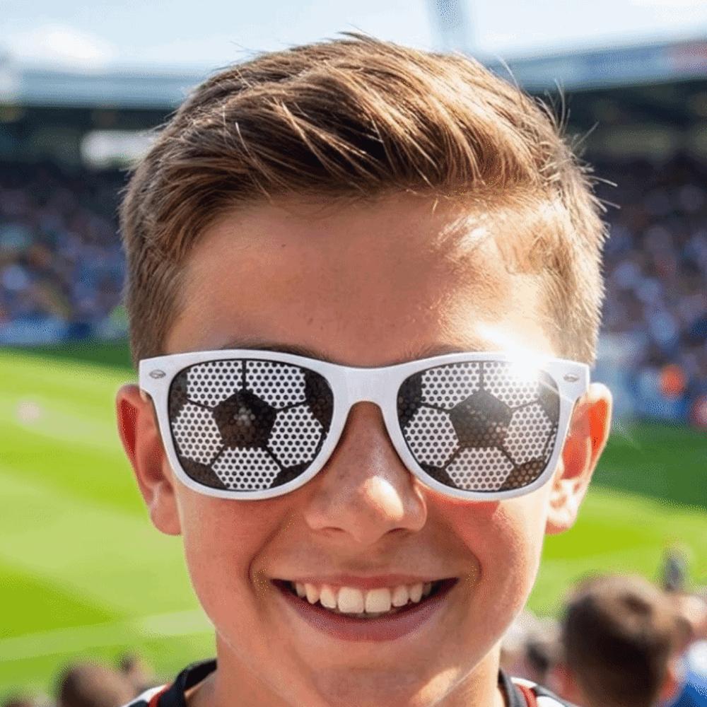 Plastic Decorative Glasses Frame Lightweight Football Sunglasses Soccer Sunglasses  Sports Event