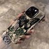 INS Retro Rose Butterfly Phone Case For iPhone 16 15 14 13 12 11 Pro Max XR XS MAX SE 2 3 7 8 PLUS Laser Silver Shockproof Cover