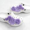 Bai Lu Bone White Clog Accessories: Detachable DIY Shoe Flower Bouquet