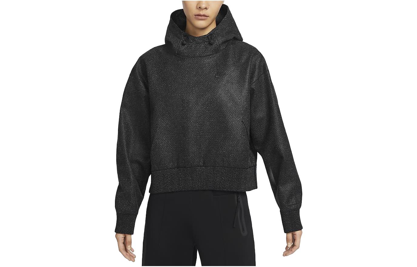Nike Sweatshirts Women s Black Hooded Moderate Regular FN0297-060 S