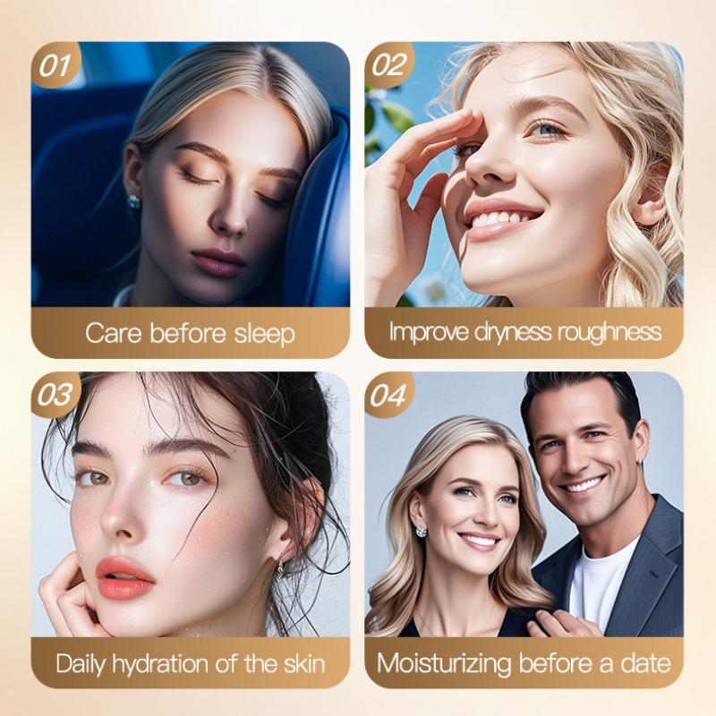 3 Stück Kollagen Vitamin C Hyaluronsäure Dreifarbig 30ml Maske Hautpflegeprodukte