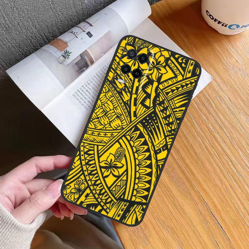 Maori Tribal Samoan Polynesian Print Case For Oppo A18 A38 A74 A94 A54 A58 A78 A98 A80 A60 A40 A96 A76 A16 A15 A17 A57 A5 A6 Pro