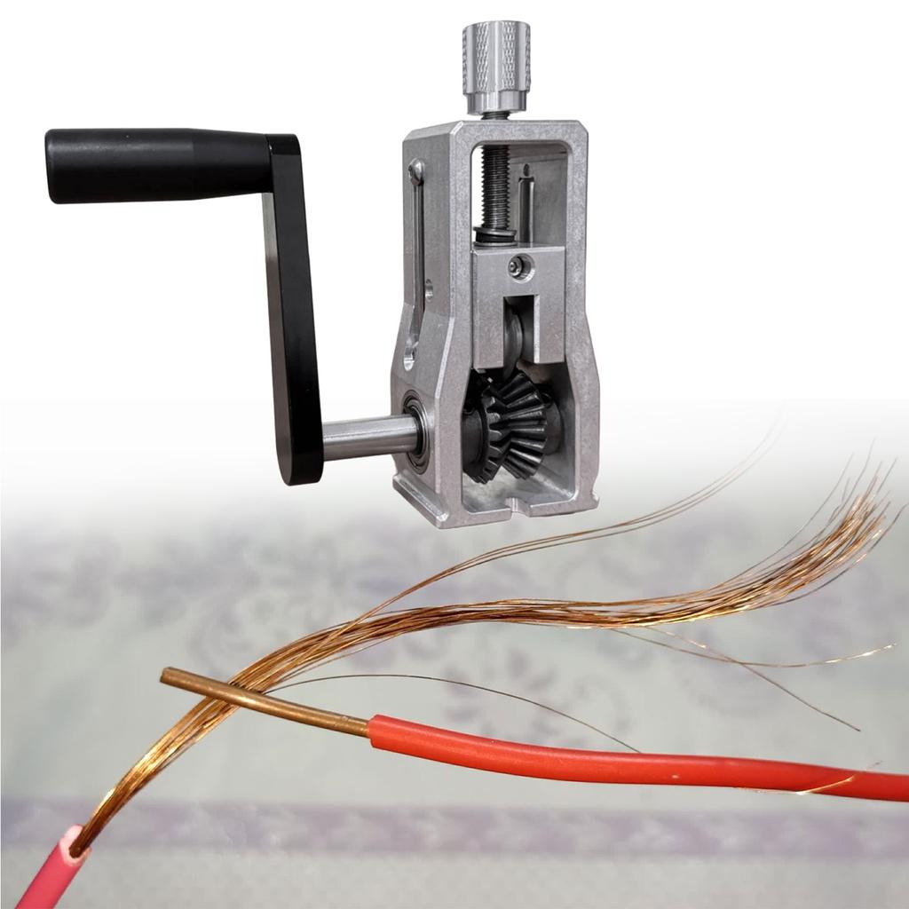Portable Household Wire Stripper Aluminum Manual Wire Stripping Tool Cable Electric Peeling Tool for Home Industrial
