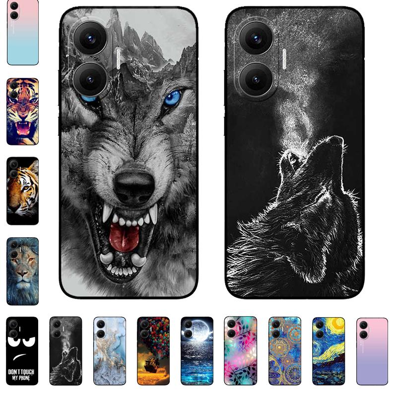 Funda For Xiaomi Poco F7 2025 Wolf Case Fashion Protective Soft Back Cover For Poco F7 5G Phone Back Capa POCOF7 6.83" Lion Case