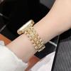 Pearl Metal Strap for Apple Watch Band 49 46 45 44 42 41 40 38mm Women Jewelry Diamond Bracelet Correa for iWatch S10 9 8 7 6 SE