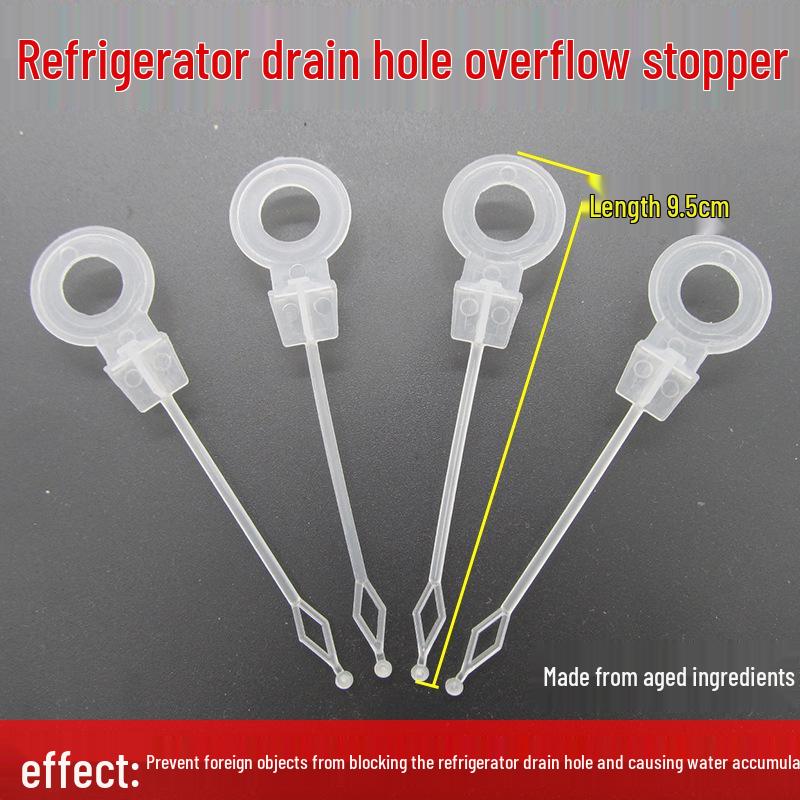 Universal Refrigerator Drain Unclogging Plug - Anti-Overflow Stopper for All Brands