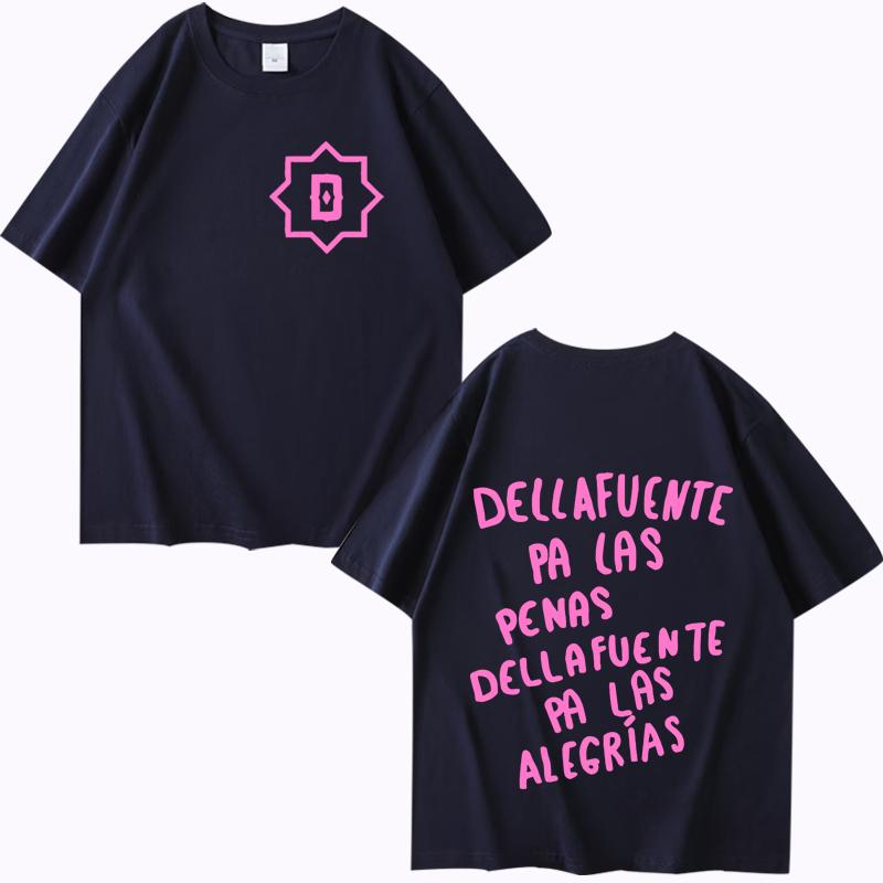 Rapper Dellafuente Pa Las Penas Dellafuente Pa Las Alegrías Graphic T Shirt men women Oversized 100% Cotton loose Unisex tops