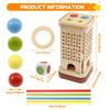 3in1 Interactive Montessori Board Game Colorful Wood Stick Dice Game Educational Fine Motor Skill Toy for Children Boy and Girls