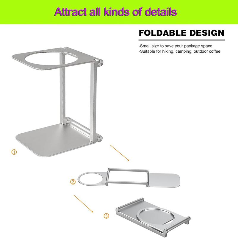 Foldable Coffee Drip Holder Aluminum Alloy Support Stand For Wireless Portable Espresso Machine Electric Pour Over Brewer Travel
