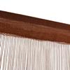 VidaXL Rideau en fils 2 pcs 100 x 250 cm Marron
