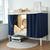 Dormitory Bed Blackout Canopy for Bunk Beds - Student Privacy Curtain