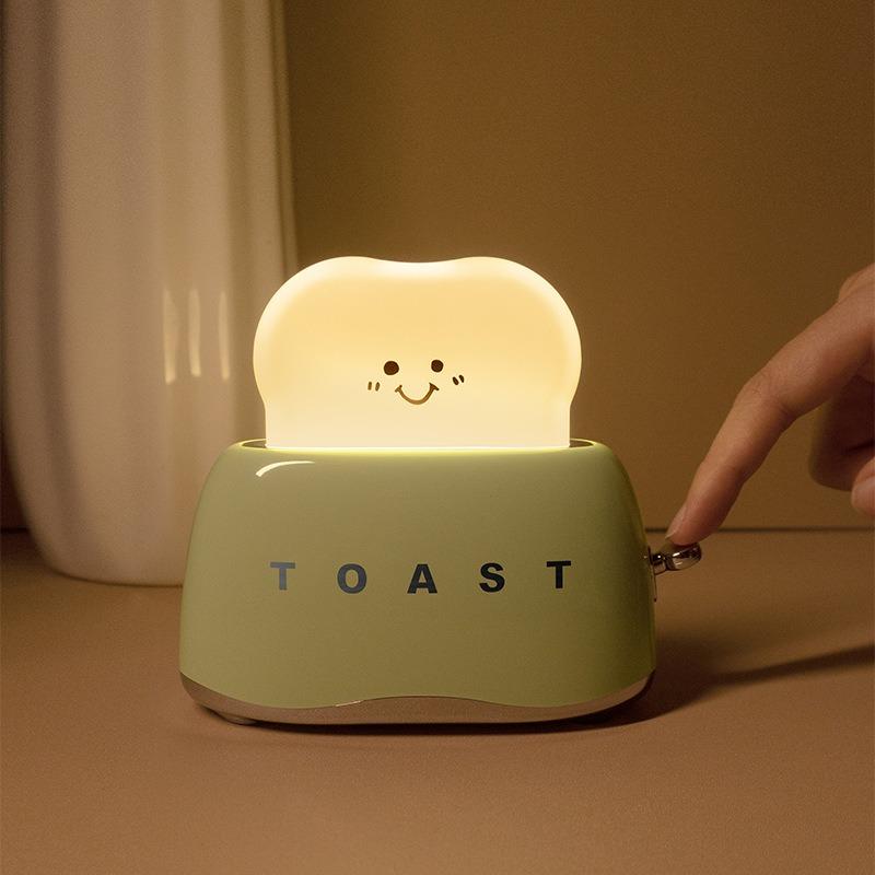 New Toast Night Light Cute little Bread Lamp Breastfeeding portable light with timer is still a great gift for kids and friends