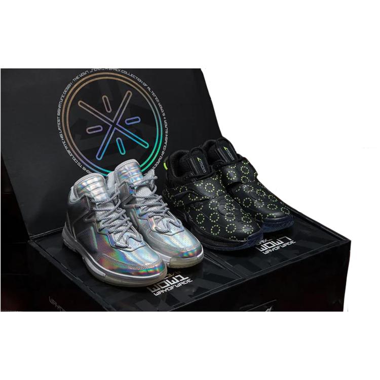 Li Ning Way Of WadeWOW 1 Remix 3/6 Cushioning Slip Resistant Abrasion Resistant High top Basketball Shoes Men's Black ABAN079-17