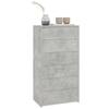 VidaXL Buffet with 6 Drawers Concrete Grey 50x34x96 Cm Chipboard