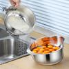 Rust Proof Food Strainer 304 Stainless Steel Colander with Side Drainage Holes, 3-in-1 Kitchen Bowl for Washing Rice Vegetables Fruits, Large Capacity