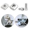 Accuracy Machined 5mm Slotted Nut with Coating Furniture Assembly Hardware for Furniture Machinery & DIY Projects