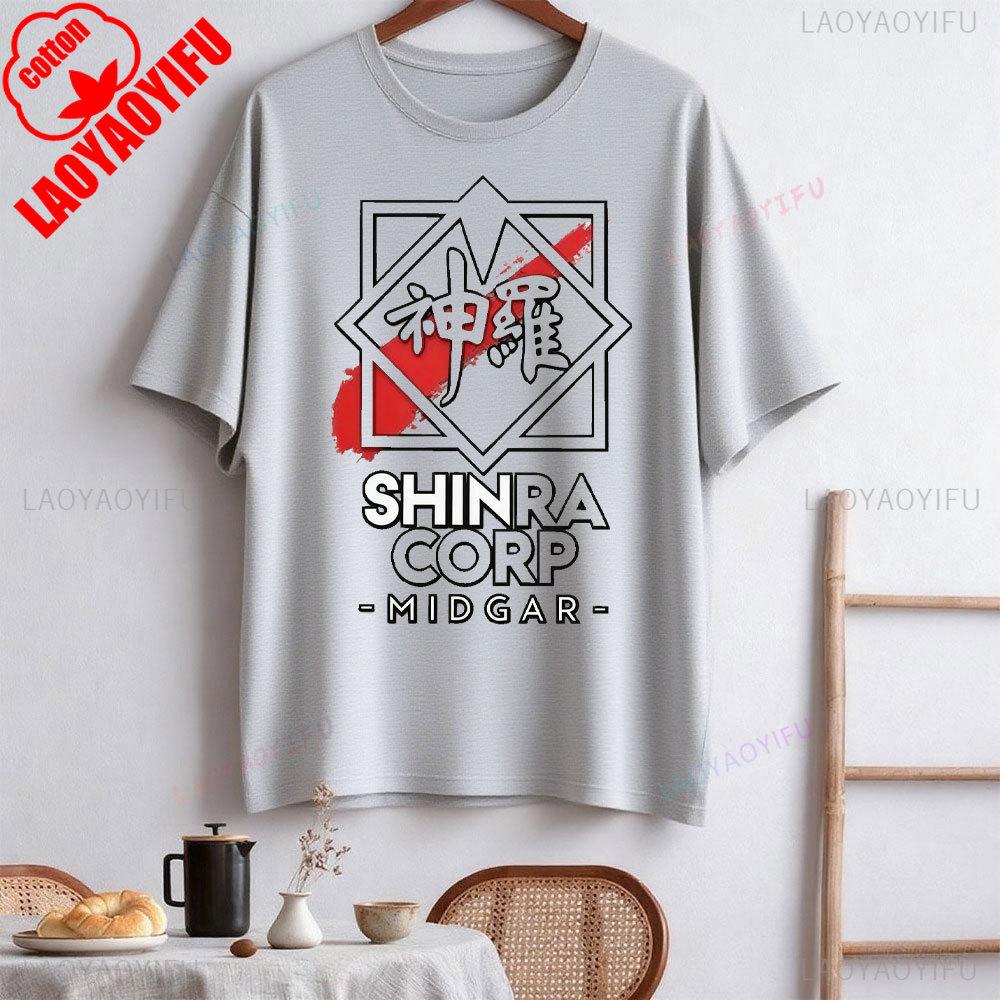Final Fantasy 7 Sephiroth Soldier Materia Tifa Video Game Shinra Electric Power Company Men Printed T-shirt Chocobo Short Sleeve