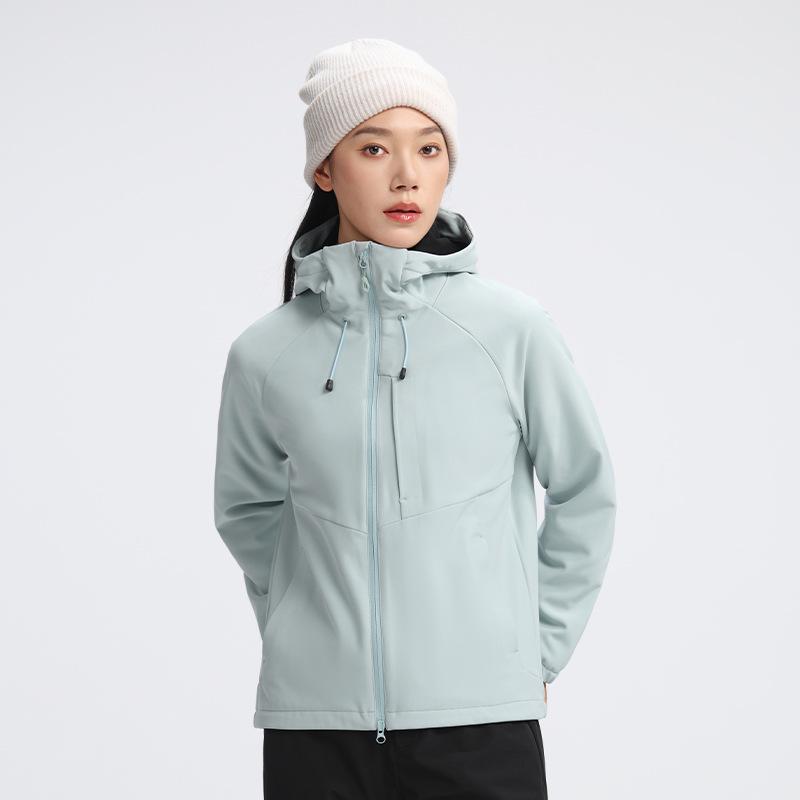 Big Brand Windproof Running Travel Jacket, Women's Soft Shell & Men's High-End Feel Hooded Rainproof Jacket for Autumn Winter.