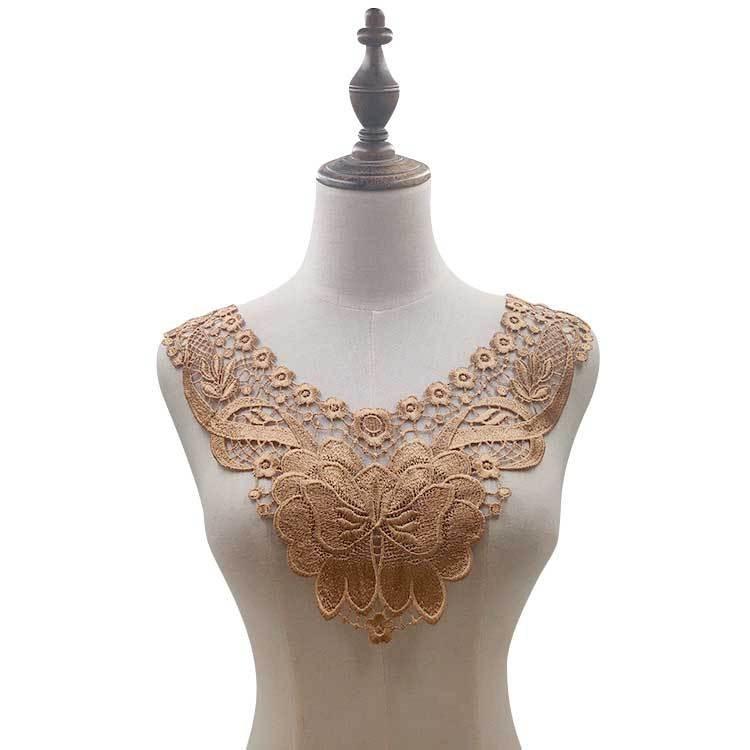 

Водорастворимый кружевной воротник, кружевной корсаж, полый поддельный воротник, аксессуары для одежды своими руками, кружевной воротник One Size