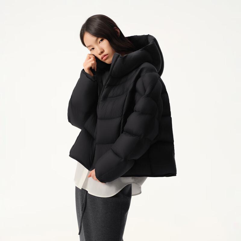 Broadcast Women's Hooded Short Goose Down Jacket