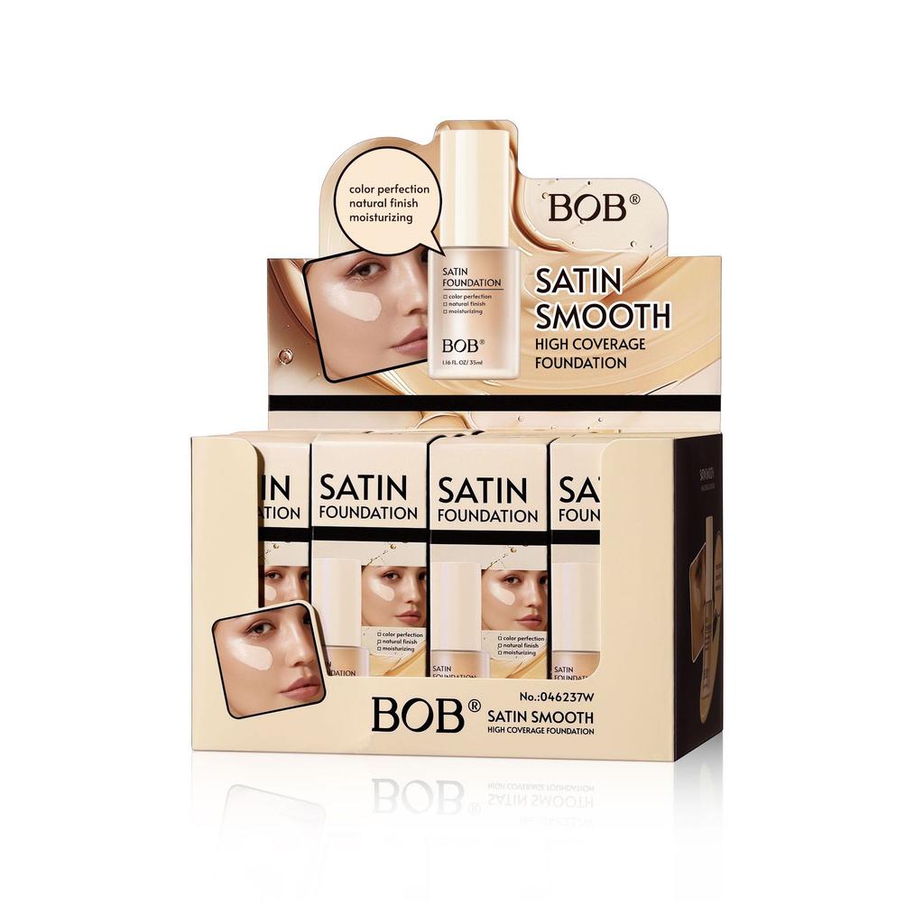 BOB Velvet Foundation Oil Control Concealer Moisturizing Moisturizing Light Skin Anti-rubbing No Makeup Foundation