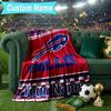 Custom Name Blanket Buffalo basketball Logo Blanket Bedding Blanket for Travel, Camping, Living Rooms, Offices, Sofas, Fan Christmas gift