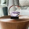 Moving Sands Art Picture Flowing Sand Dynamic Round Relaxing Toys Purple