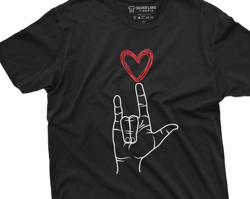 ASL Day T-shirt American Sign Language T-shirt Mens Womens Sign Language Celebration Love Tee Shirt