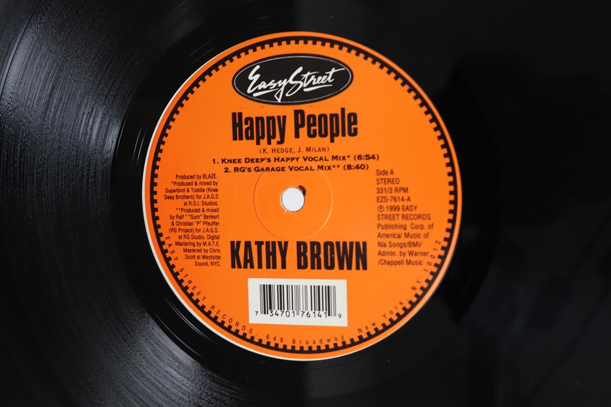 

12inch Record KATHY BROWN Happy People EZS7614 Easy Street 1999 US Dance Electronica Used