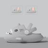 KIDMI Boys Girl Shark Slides Non-Slip Open Toe Cloud Sandals Cute Comfy Cushioned Thick Sole Slippers Cartoon Shower Slippers