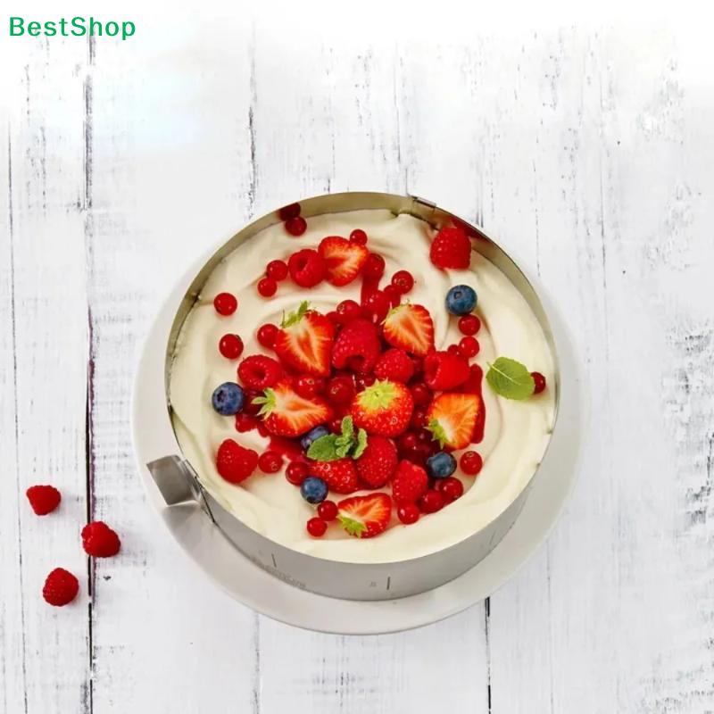 Retractable Round Cake Mousse Ring – Stainless Steel Baking Mold for Layered Cakes & Desserts